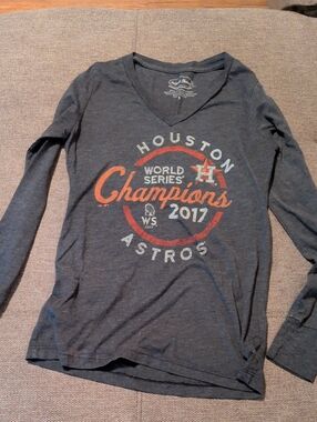 Houston Astros 2017 World Series Champions Women's Long Sleeve Tee